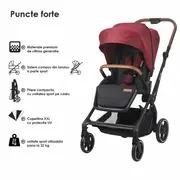 Sistem modular 3in1 coccolle saliara cabernet + scoica coccolle knox anthracite smb322065221324080364