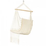 Leagan suspendat pentru interior/exterior, cu spatar, cuib de barza, 120 kg, gw-923, alb edeedigw-923white