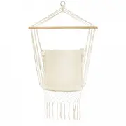 Leagan suspendat pentru interior/exterior, cu spatar, cuib de barza, 120 kg, gw-923, alb edeedigw-923white