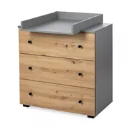 Mobilier Camera copii Si Bebelusi KLUPS PAULINE Grafit-Stejar MYK00087087