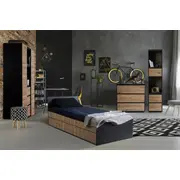 Mobilier Camera copii Tineret KLUPS DALIA Antracit-Stejar MYK00087086
