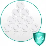 Protectii pentru priza, 10 bucati, ricokids 798500 - alb edeedi798500