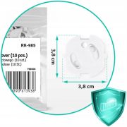 Protectii pentru priza, 10 bucati, ricokids 798500 - alb edeedi798500
