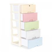 Raft cu 5 compartimente pentru depozitarea diverselor obiecte modernhome 04a - multicolor edeedipjjcbs0022-05a