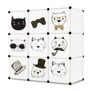 Raft modular cu 9 compartimente pentru camera copilului ecotoys m15228_1 edeedim15228_1