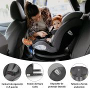 Scaun auto isize 40-150 cm coccolle nyota moonlit grey smb324087071