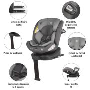 Scaun auto isize 40-150 cm coccolle sidra diamond black smb324087160