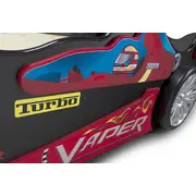 Patut tineret MDF Plastiko Vaper Negru Rosu 200x90 MYK00086235