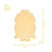 Badabulle - perie de masaj din silicon pentru scalpul bebelusului bbbb032007