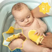 Badabulle - perie de masaj din silicon pentru scalpul bebelusului bbbb032007