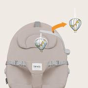 Balansoar, Lionelo, Dalia, 4 in 1, Inaltime reglabila in 2 pozitii, Cu husa detasabila, Cu bara de jucarii, Pana la 9 kg, Bej BYNLO-DALIA_ROCKER_BEIGE_SAND