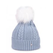 Căciulă de iarnă pentru copii, model împletit, albastră czz-0462g