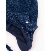Căciulă de iarnă pentru copii yo club, bleumarin, legată czz-0378g