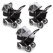 Capotina cu extensie plasa insecte Bugaboo Donkey Misty Grey ERFBG180322ME01