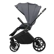 Carucior 2 in 1, Lionelo, Mika Plus, Cadru din aluminiu, Cu landou intarit si salteluta moale, Reversibil, Cu sistem de ventilatie 3D, Cu accesorii, Pana la 22 kg, Conform cu EN1888-1 EN1888-2, EN1466, Gri BYNLO-MIKA_PLUS_2IN1_GREY_STONE