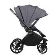 Carucior 2 in 1, Lionelo, Mika Plus, Cadru din aluminiu, Cu landou intarit si salteluta moale, Reversibil, Cu sistem de ventilatie 3D, Cu accesorii, Pana la 22 kg, Conform cu EN1888-1 EN1888-2, EN1466, Gri BYNLO-MIKA_PLUS_2IN1_GREY_STONE
