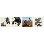 Carucior 2 in 1, Lionelo, Mika Plus, Cadru din aluminiu, Cu landou intarit si salteluta moale, Reversibil, Cu sistem de ventilatie 3D, Cu accesorii, Pana la 22 kg, Conform cu EN1888-1 EN1888-2, EN1466, Gri BYNLO-MIKA_PLUS_2IN1_GREY_STONE