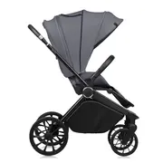 Carucior 2 in 1, Lionelo, Mika Plus, Cadru din aluminiu, Cu landou intarit si salteluta moale, Reversibil, Cu sistem de ventilatie 3D, Cu accesorii, Pana la 22 kg, Conform cu EN1888-1 EN1888-2, EN1466, Gri BYNLO-MIKA_PLUS_2IN1_GREY_STONE