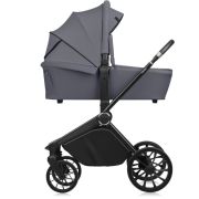 Carucior 2 in 1, Lionelo, Mika Plus, Cadru din aluminiu, Cu landou intarit si salteluta moale, Reversibil, Cu sistem de ventilatie 3D, Cu accesorii, Pana la 22 kg, Conform cu EN1888-1 EN1888-2, EN1466, Gri BYNLO-MIKA_PLUS_2IN1_GREY_STONE