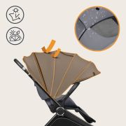 Carucior 2 in 1, Lionelo, Mika Plus, Cadru din aluminiu, Cu landou intarit si salteluta moale, Reversibil, Cu sistem de ventilatie 3D, Cu accesorii, Pana la 22 kg, Conform cu EN1888-1 EN1888-2, EN1466, Gri BYNLO-MIKA_PLUS_2IN1_GREY_STONE