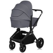 Carucior 2 in 1, Lionelo, Mika Plus, Cadru din aluminiu, Cu landou intarit si salteluta moale, Reversibil, Cu sistem de ventilatie 3D, Cu accesorii, Pana la 22 kg, Conform cu EN1888-1 EN1888-2, EN1466, Gri BYNLO-MIKA_PLUS_2IN1_GREY_STONE