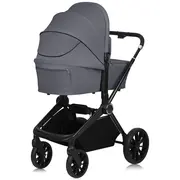 Carucior 2 in 1, Lionelo, Mika Plus, Cadru din aluminiu, Cu landou intarit si salteluta moale, Reversibil, Cu sistem de ventilatie 3D, Cu accesorii, Pana la 22 kg, Conform cu EN1888-1 EN1888-2, EN1466, Gri BYNLO-MIKA_PLUS_2IN1_GREY_STONE