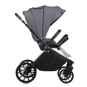 Carucior 2 in 1, Lionelo, Mika Plus, Cadru din aluminiu, Cu landou intarit si salteluta moale, Reversibil, Cu sistem de ventilatie 3D, Cu accesorii, Pana la 22 kg, Conform cu EN1888-1 EN1888-2, EN1466, Gri BYNLO-MIKA_PLUS_2IN1_GREY_STONE