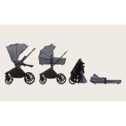 Carucior 2 in 1, Lionelo, Mika Plus, Cadru din aluminiu, Cu landou intarit si salteluta moale, Reversibil, Cu sistem de ventilatie 3D, Cu accesorii, Pana la 22 kg, Conform cu EN1888-1 EN1888-2, EN1466, Gri BYNLO-MIKA_PLUS_2IN1_GREY_STONE