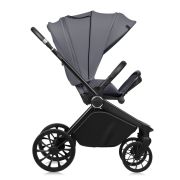 Carucior 2 in 1, Lionelo, Mika Plus, Cadru din aluminiu, Cu landou intarit si salteluta moale, Reversibil, Cu sistem de ventilatie 3D, Cu accesorii, Pana la 22 kg, Conform cu EN1888-1 EN1888-2, EN1466, Gri BYNLO-MIKA_PLUS_2IN1_GREY_STONE