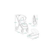 Carucior 2 in 1, Lionelo, Mika Plus, Cadru din aluminiu, Cu landou intarit si salteluta moale, Reversibil, Cu sistem de ventilatie 3D, Cu accesorii, Pana la 22 kg, Conform cu EN1888-1 EN1888-2, EN1466, Verde BYNLO-MIKA_PLUS_2IN1_GREEN_OLIVE