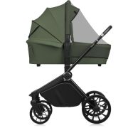 Carucior 2 in 1, Lionelo, Mika Plus, Cadru din aluminiu, Cu landou intarit si salteluta moale, Reversibil, Cu sistem de ventilatie 3D, Cu accesorii, Pana la 22 kg, Conform cu EN1888-1 EN1888-2, EN1466, Verde BYNLO-MIKA_PLUS_2IN1_GREEN_OLIVE