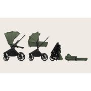 Carucior 2 in 1, Lionelo, Mika Plus, Cadru din aluminiu, Cu landou intarit si salteluta moale, Reversibil, Cu sistem de ventilatie 3D, Cu accesorii, Pana la 22 kg, Conform cu EN1888-1 EN1888-2, EN1466, Verde BYNLO-MIKA_PLUS_2IN1_GREEN_OLIVE