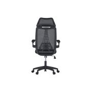 Scaun de birou ergonomic ab518, mesh, suport lombar, inaltime ajustabila, 90 kg, negru drm10370