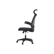 Scaun de birou ergonomic ab518, mesh, suport lombar, inaltime ajustabila, 90 kg, negru drm10370