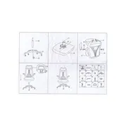 Scaun de birou ergonomic ab518, mesh, suport lombar, inaltime ajustabila, 90 kg, negru drm10370