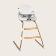 Scaun de masa, Lionelo, Dalia, 2 in 1, Transformabil, Cu 2 suporturi pentru picioare, Cu tavita detasabila, Sustine 60 kg, 6 luni+, Conform cu EN14988, Gri BYNLO-DALIA_GREY_STONE_NATURAL