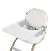Scaun de masa, Lionelo, Dalia, 2 in 1, Transformabil, Cu 2 suporturi pentru picioare, Cu tavita detasabila, Sustine 60 kg, 6 luni+, Conform cu EN14988, Gri BYNLO-DALIA_GREY_STONE_NATURAL