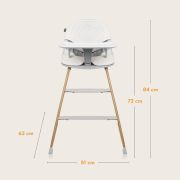 Set balansoar si scaun de masa, Lionelo, Dalia, Scaun cu 2 suporturi pentru picioare, Cu tavita, Balansoar 4 in 1 cu inaltime reglabia si bara cu jucarii, Conform cu EN14988, EN1888-1 EN1888-2, EN1466, Gri BYNLO-DALIA_SET_GREY_STONE_NATURAL
