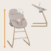 Set balansoar si scaun de masa, Lionelo, Dalia, Scaun cu 2 suporturi pentru picioare, Cu tavita, Balansoar 4 in 1 cu inaltime reglabia si bara cu jucarii, Conform cu EN14988, EN1888-1 EN1888-2, EN1466, Gri BYNLO-DALIA_SET_GREY_STONE_NATURAL