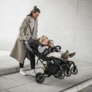 Babygo - carucior pliabil pentru gemeni gotwice, grey bbbbgo-7902