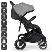 Babygo - carucior pliabil pentru gemeni gotwice, grey bbbbgo-7902