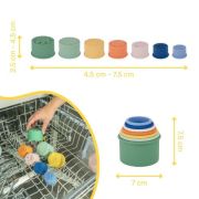 Badabulle - set 7 jucarii stivuibile pentru baie bbbb017026