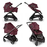 Capotina cu extensie plasa insecte Bugaboo Dragonfly Dark Cherry ERFBG100267027