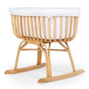 Patut balansoar Childhome din ratan cu saltea  si husa jerse 90x70x71 cm ERFCH-CRRATRBC