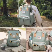 Rucsac de infasat Beaba Wellington Sage Green ERFB940316