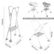 Suport cu picioare cadita Beaba Camele o White ERFB920407