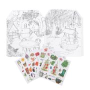 Carte de colorat cu stickere cartea gradinarului, moulin roty mr_712604