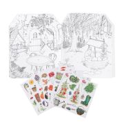 Carte de colorat cu stickere cartea gradinarului, moulin roty mr_712604
