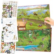 Album Dinozauri - Creeaza-ti propriul Zoo de Dinozauri cu Autocolante si Motive Cool Depesche PT12752 BBJPT12752_Initiala