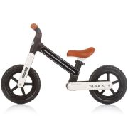 Bicicleta fara pedale chipolino spark black white hubdiksk02401bw
